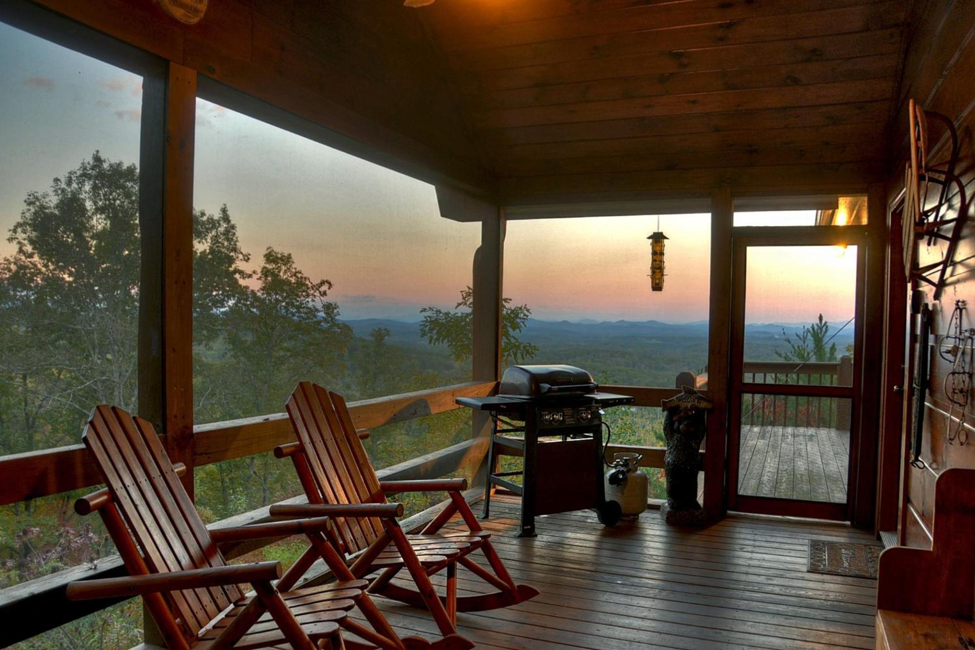 The View Sweeping Mountain Views Gas Fireplace Game Room Hot Tub Blue Ridge Bagian luar foto